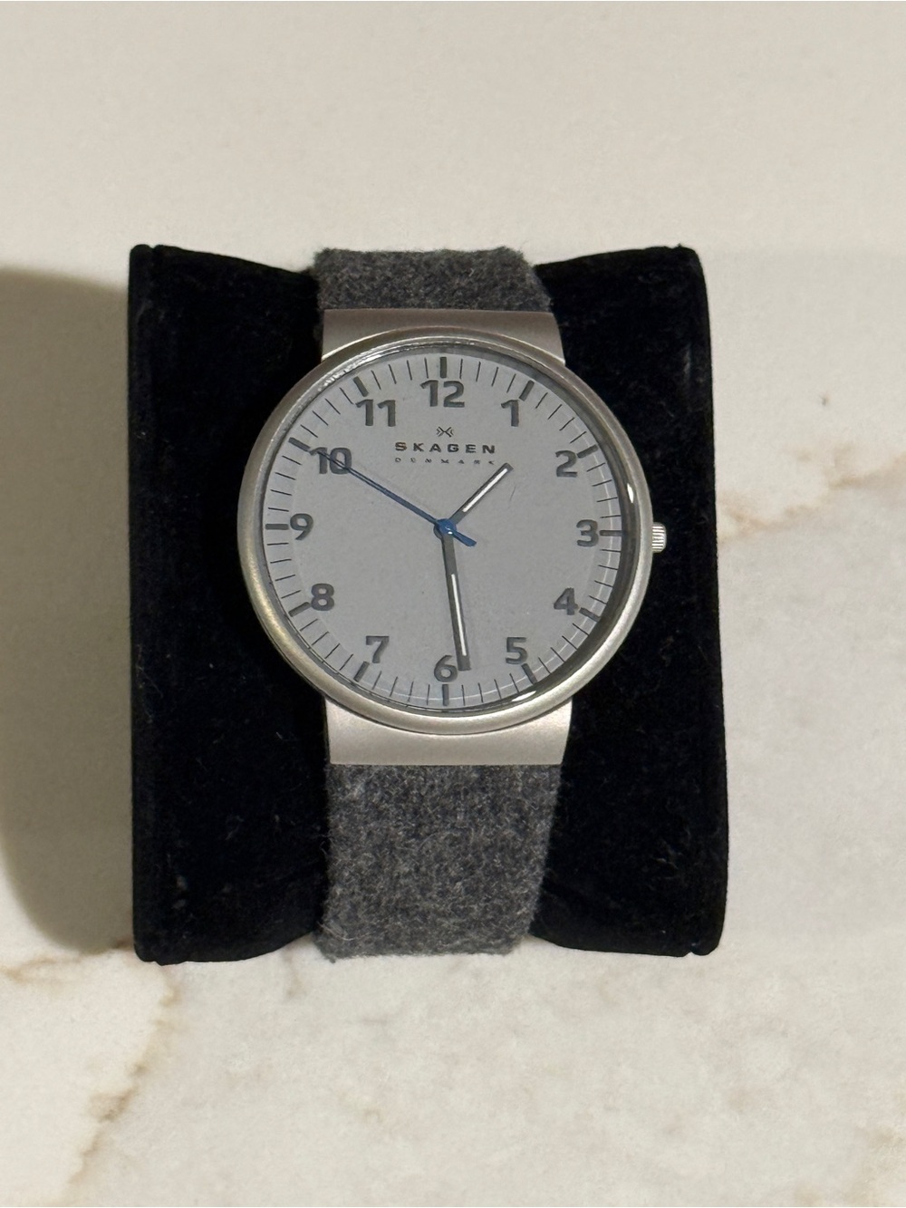 Men's Grey Skagen Ancher Felt Band Watch